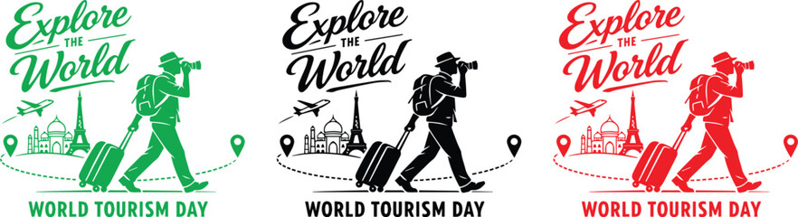 Fototapeta premium International Tourism Day Vector
