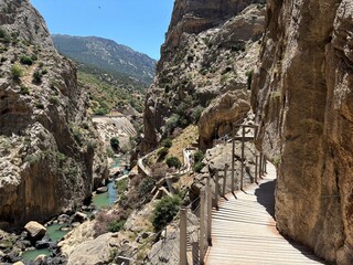 Caminito del Rey malowniczy szlak pieszy w wąwozie El Chorro © Grzegorz Polak