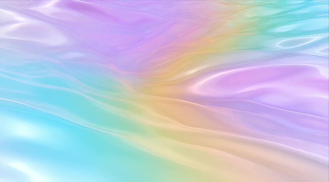 Pride pastel gradient abstract background holographic texture colorful wave fluid pattern soft color dreamy surface iridescent light smooth design modern art gentle rainbow glow modern design backdrop