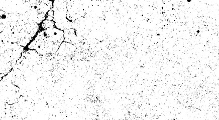 Fototapeta premium Urban Grunge Vector Texture with Black Scratches, Grainy Noise Overlay and Rough Distressed Particles on White Background.