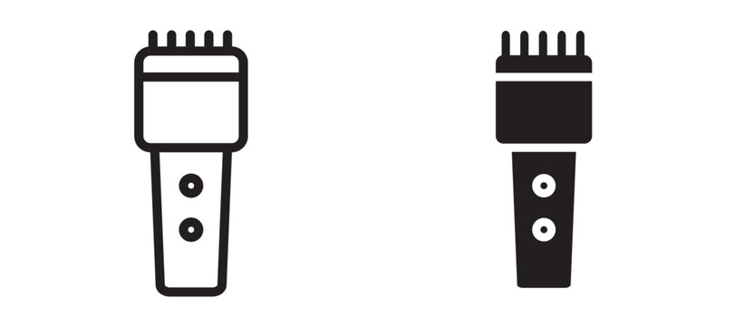 Trimmer icon In Flat and stroke Style Vector For App, UI, Websites. Black Vector Illustration.