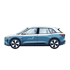 Obraz premium Modern Electric SUV Side View - Clean Design