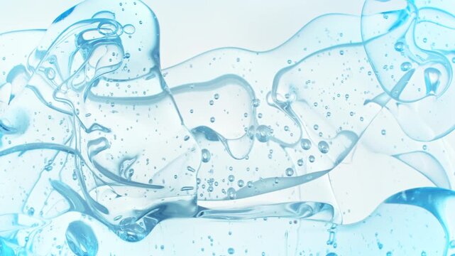 Super Slow Motion Shot of Oil Bubbles Floating in Water at 1000fps.