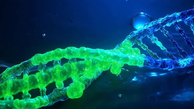 DNAzyme Animation: DNA Molecules Catalyzing Chemical Reaction