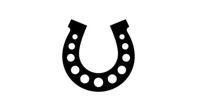 Lucky Horseshoe Symbol Vector Illustration Good Luck Icon