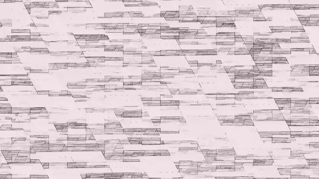 An abstract background displaying a structured geometric grid of pale pink rectangles outlined