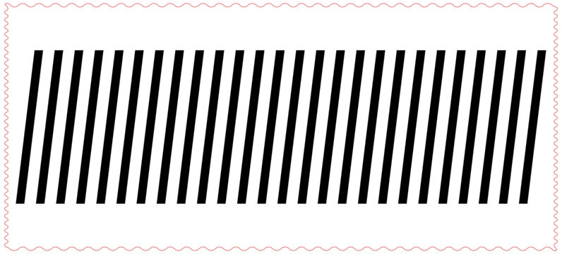 Abstract diagonal black and white striped pattern with wavy pink border creating a bold graphic design element for modern backgrounds Vector