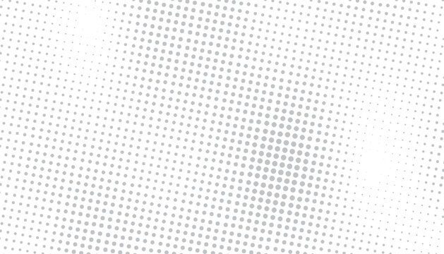 Soft grey halftone pattern background with circular dot texture for professional design layout.