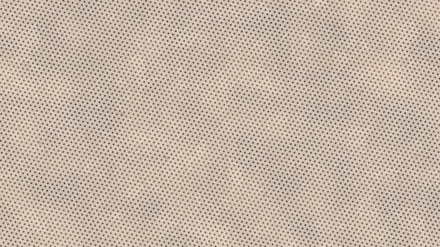 Animated White Halftone Dot Grunge Texture Background Overlay Loop.Vintage paper style motion graphic with abstract gray halftone pattern and noise grain effect for video editing.