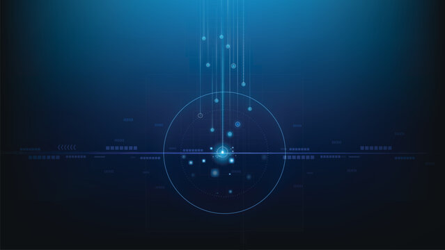 abstract technology background.digital future computer.birth of data.