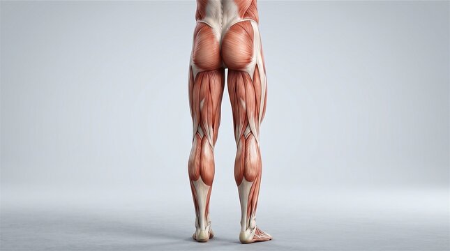 Anatomy illustration for fitness, health, and medical science