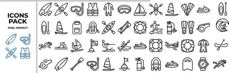 Cosmos and Celestial Astronomy outline icon set. Featuring planet, star, moon, galaxy, and comet symbols. Editable stroke vector icons for space education and planetarium science app. © Pixel_Forge