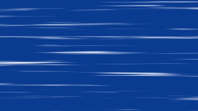 Anime speed line animation, White anime speed lines comic motion, Fast Horizontal and Diagonal Speed lines Loop White, Abstract anime speed line, Transparent blue Screen Background. 4k video