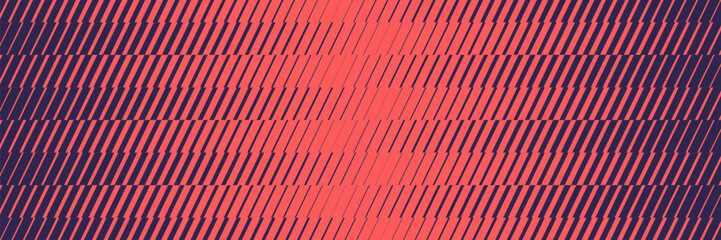 Abstract geometric halftone seamless pattern with diagonal lines gradient effect and illusion. © riazul