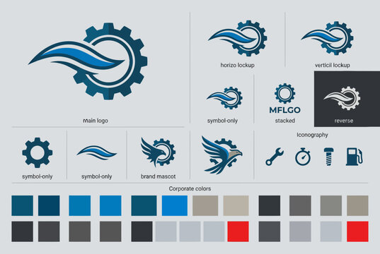 Premium Automotive Car Wash and Detailing Logo Template Set