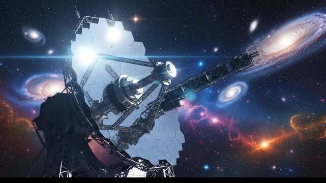 Advanced Space Telescope Observing Distant Galaxies and Cosmic Phenomena in the Universe.