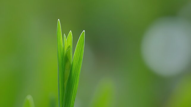 Single cut wheat stalk with green shoots sprouting from base, macro soft light symbolizing life continuation and recovery