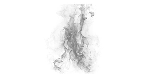 Fototapeta premium Abstract Ink Splatter Art in Black and White Monochrome Style on Transparent Background