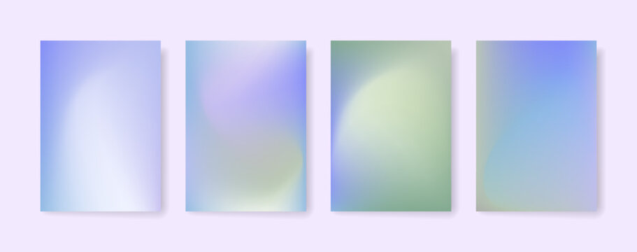 Blurred color gradient background, abstract green blue grain gradation texture, vector soft purple texture blur abstract cover background