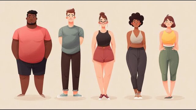 Diverse Group of People in Athletic Wear Posing Confidently.
