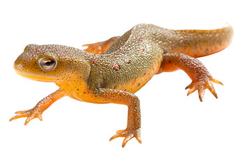 Fototapeta premium Colorful Newt isolated on transparent background PNG element