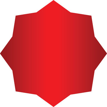 Red star shape icon symbol geometric gradient  red star shape icon symbol geometric gradient