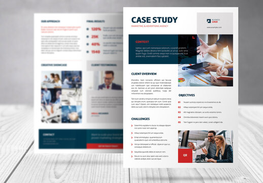 Case Study Business Flyer Template 