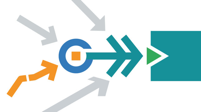 Arrows Pointing Direction Movement Flow.