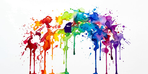 Fototapeta premium Colorful Abstract Paint Splash Background Design