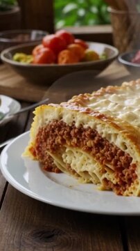 Pastitsio &ndash; Griechischer Nudelauflauf mit w&uuml;rziger Hackfleischf&uuml;llung