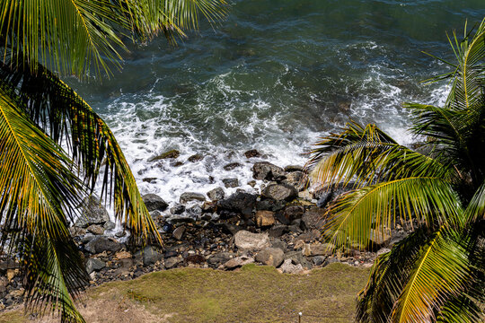Atlantic ocean in Las Croabas Puerto Rico 
