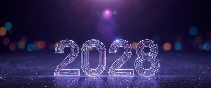 Neon Wireframe 2028 on Cyber Grid