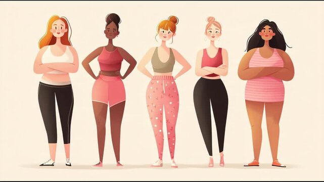 Diverse Group of Women Celebrating Body Positivity and Self-Love.