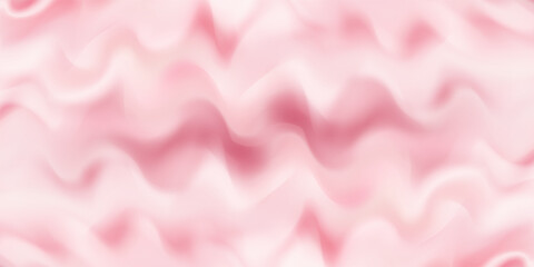 Pink strawberry yogurt or ice cream surface texture with wave pattern. Milk creamy sweet fruit and berry product. Soft and frozen sorbet or dairy pudding smooth top. Realistic vector background. © Dul