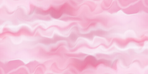 Pink strawberry yogurt or ice cream surface texture with wave pattern. Milk creamy sweet fruit and berry product. Soft and frozen sorbet or dairy pudding smooth top. Realistic vector background. © Dul