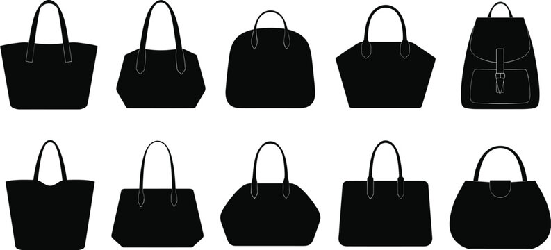 Handbag Silhouettes Collection vector