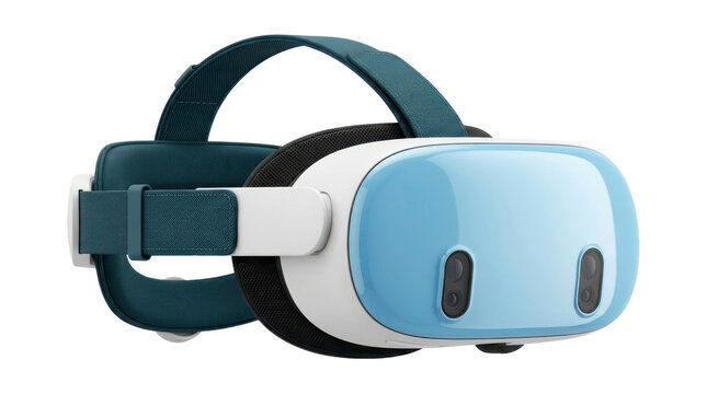 Virtual reality headset device on a transparent background PNG image