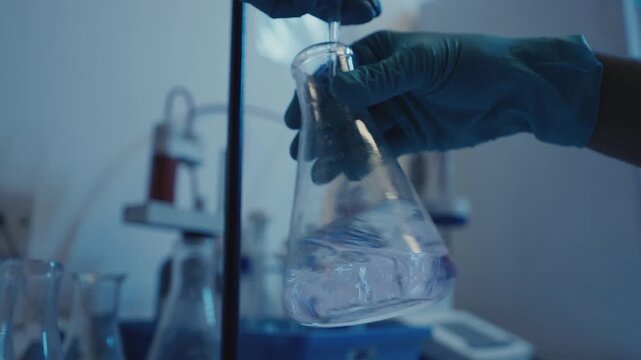 Laboratory Erlenmeyer Flask Chemical