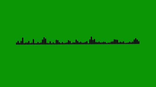 Modern acoustic monitoring graph, animated sonic pulse sequence, precision waveform activity display, electronic frequency visualization, seamless signal observation, green background, 4k video.