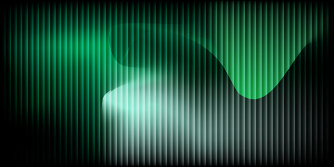 Green glowing abstract pixelated comet or star in space background © Lucky