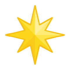 Obraz premium Yellow starburst icon on transparent background