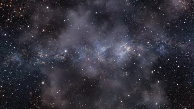 Vibrant explosion of colorful cosmic dust particles and nebulae against a dark starry background creating a dynamic and energetic abstract visual representation of space and creation Keywords
