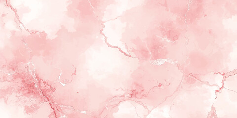 Fototapeta premium This vintage pink watercolor background features abstract paint splashes and a rough textured paper pattern that creates a beautiful artistic design for your decorative projects.