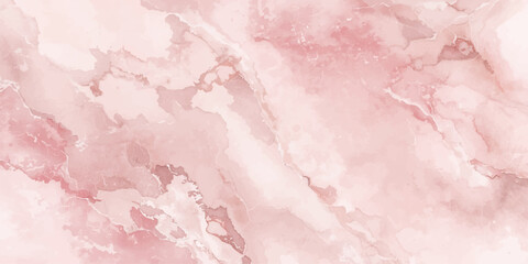 Fototapeta premium This vintage abstract watercolor background features a pink marble texture with grunge paint patterns and a textured artistic design reminiscent of old paper and stained surfaces.