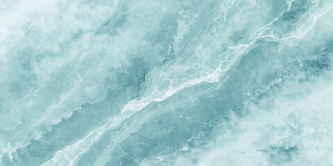 Fototapeta premium A serene texture of clear turquoise blue water surface features gentle liquid ripples and shimmering light reflections on the abstract summer ocean wave pattern.