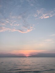 Fototapeta premium sunset over the sea