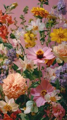 Obraz premium Vibrant floral bouquet arrangement