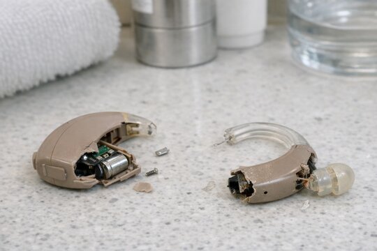A pair of earplugs placed on a bathroom counter, perfect for a quiet morning or a relaxing bath