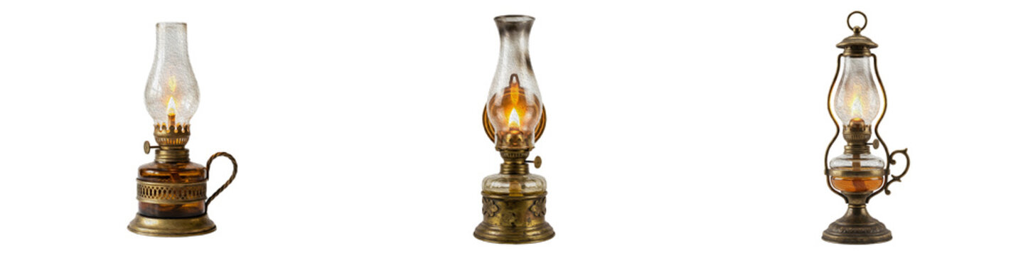 set of the MORYA Eski Zaman oxidized copper gas lamp features a classic isolated on withe background PNG photo stock'