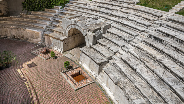 Plovdiv Ancient Roman Stadium Ruins